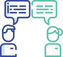 Feedback outline color illustration vector