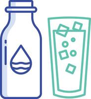 scuba outline color illustration vector
