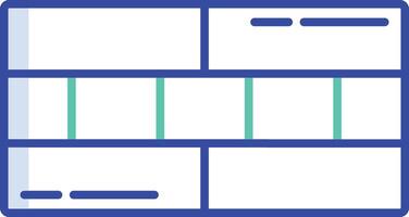 wall outline color illustration vector