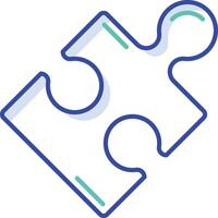 puzzle outline color illustration vector