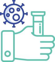 Test outline color illustration vector