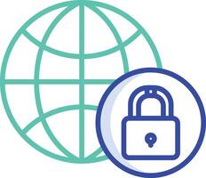 Lockdown outline color illustration vector