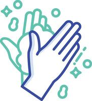 Sanitize outline color illustration vector