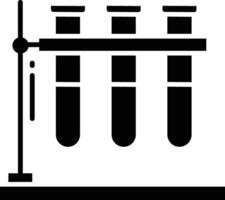 Microscope solid glyph illustration vector