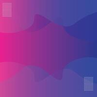 Abstract Minimal geometric background. Blue Megenda elements with fluid gradient. Dynamic shapes composition. vector
