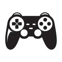 Black and white Game Controller Icon art Illustration vector