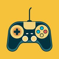 Colorful Game Controller Icon art Illustration. Retro Gaming Controller Detailed Art vector
