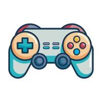 Colorful Game Controller Icon art Illustration. Retro Gaming Controller Detailed Art vector