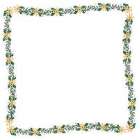 Frame template for christmas season celebration christmas wreath concept vector