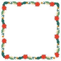 Frame template for christmas season celebration christmas wreath concept vector