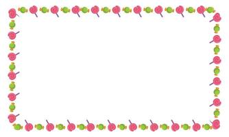 Hand drawn halloween frame template design vector