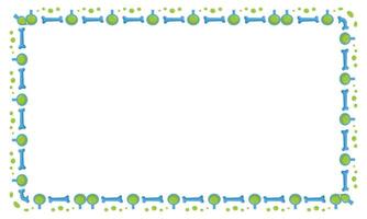 Hand drawn halloween frame template design vector