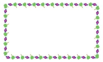 Hand drawn halloween frame template design vector