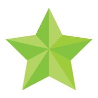 3D star 3D illustration on a white background vector