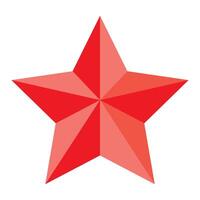 3D star 3D illustration Isolated on white background vector