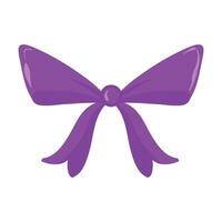 Gift ribbon bow knot bow present on a white background vector
