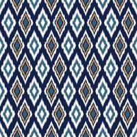 Ikat paisley seamless pattern.geometric ethnic oriental seamless pattern traditional background.blue and white tone.Aztec style,embroidery,abstract.design for texture,fabric,print. vector