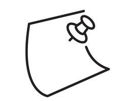 Note icon sign. Paper message or document page. vector