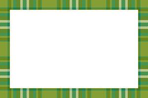 Vintage frame . Scottish border pattern retro style. Tartan plaid ornament. vector