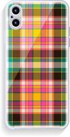 Smartphone cover design mockup. Template geometric pattern for mobile phone back part. Flat design. vector