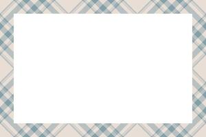 Vintage frame . Scottish border pattern retro style. Tartan plaid ornament. vector