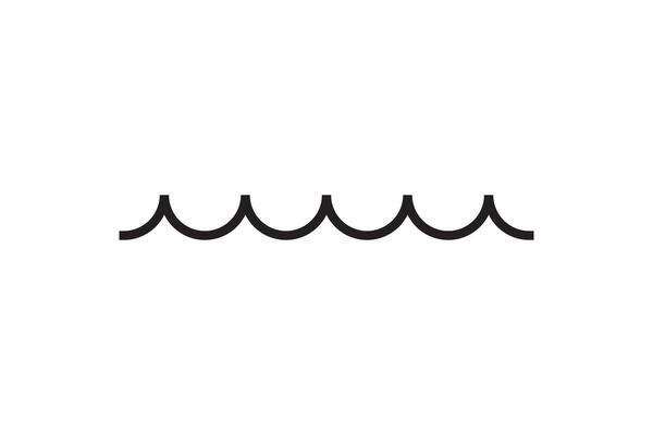 Sea icon wave illustration design. Ocean logo graphic element. Aqua symbol.