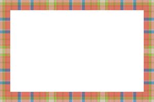 Vintage frame . Scottish border pattern retro style. Tartan plaid ornament. vector