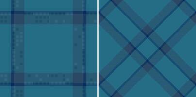 Pattern textile of tartan seamless background with a fabric plaid texture check. Set in cold colors for classic wardrobe essentials in timeless style. vector