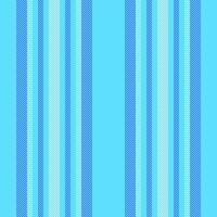 Geometric lines seamless, children textile stripe pattern. 40s background fabric vertical texture in cyan and blue colors. vector