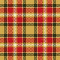 Plaid seamless pattern in red. Check fabric texture. textile print. vector