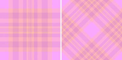 Textile texture seamless of tartan pattern with a fabric check background plaid. Set in stylish colors. Greeting card designs. vector