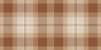 Antique seamless fabric, new plaid check textile. Attire pattern texture background tartan in orange and light colors. vector