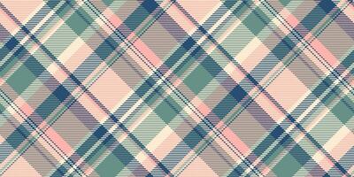 Garment seamless tartan check, bandana fabric textile texture. Decoration plaid pattern background in red and pastel colors. vector