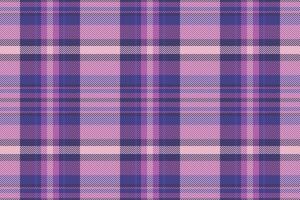 Sexy tartan textile background, machinery texture pattern . Fit fabric plaid check seamless in indigo and magenta colors. vector