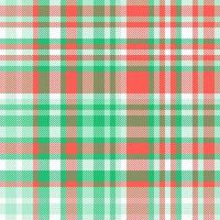 Sixties plaid fabric check, sample tartan textile texture. Craft seamless background pattern in red and light colors. vector