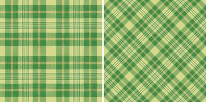 Pattern seamless fabric of texture plaid check with a textile tartan background . Set in summer colors. Messy stripe art. vector
