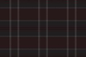 Book tartan texture , costume fabric plaid textile. Tracery pattern seamless check background in black and grey colors. vector