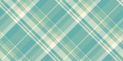 Best plaid textile, sheet texture seamless fabric. Online background check tartan pattern in teal and pastel colors. vector