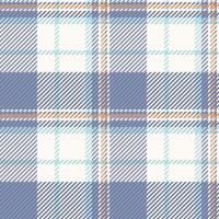 Sale fabric seamless tartan, harmony background check pattern. Mat textile plaid texture in sea shell and snow colors. vector