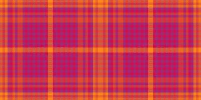 Hunter seamless pattern plaid, 20s tartan textile . Sexy check fabric background texture in red and pink colors. vector