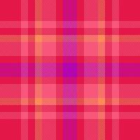 Luxurious check tartan texture, production plaid background. Folk seamless textile fabric pattern in red and orange colors. vector