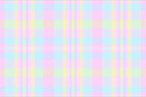 Short plaid pattern, stylish check texture tartan. Newborn textile seamless fabric background in light and pink lace colors. vector