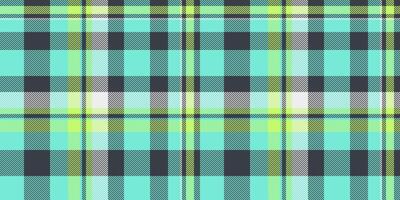 Down fabric plaid texture, editable background textile. Christmas check tartan seamless pattern in teal and dark colors. vector