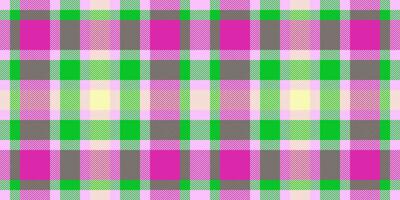 Full fabric texture, stage seamless tartan pattern. Retail textile check plaid background in light and green colors. vector