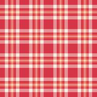 Repeatable patterns pattern background , hounds check texture plaid. Crease seamless tartan textile fabric in red and light colors. vector