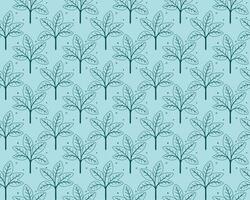 Hand drawn floral pattern design. Simple ornament with plant and leaf. vector