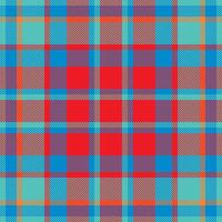 Plaid check pattern. Seamless fabric texture. Tartan textile print. vector