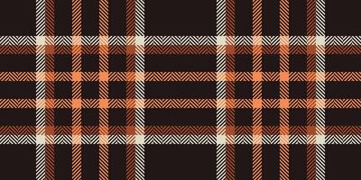 Other textile fabric, service tartan texture background. 50s pattern plaid seamless check in black and orange colors. vector