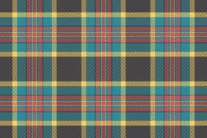 Newborn check fabric tartan, harmony plaid pattern . Picnic seamless texture textile background in cyan and grey colors. vector