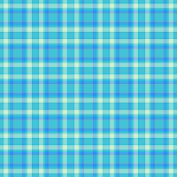 Shabby pattern check fabric, velvet plaid textile tartan. String texture background seamless in cyan and light colors. vector